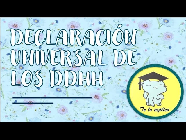 articulo 13 de los derechos humanos explicacion