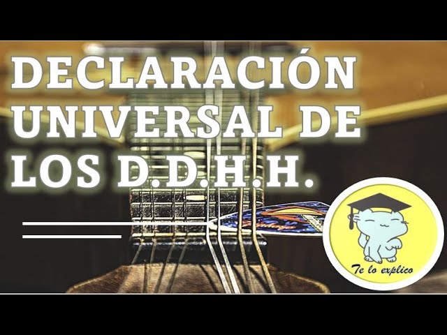 artículo 27 de la declaración universal de los derechos humanos