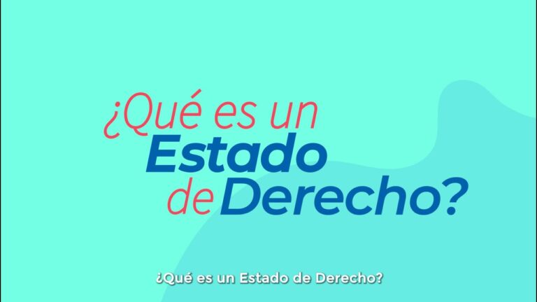 caracteristicas de un estado de derecho democratico