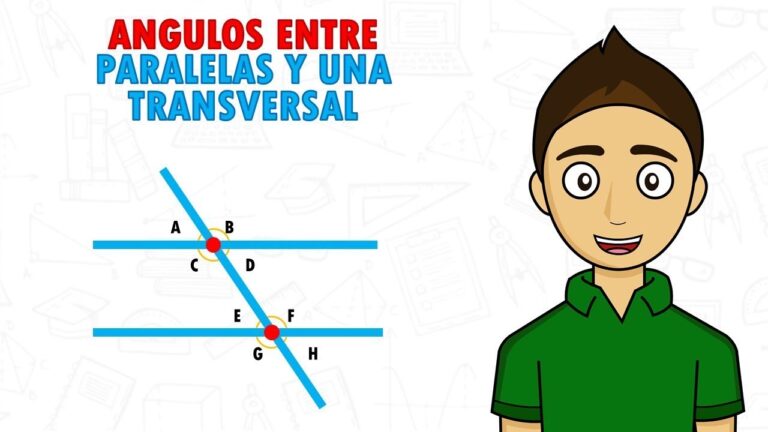 como calcular los angulos de dos rectas paralelas