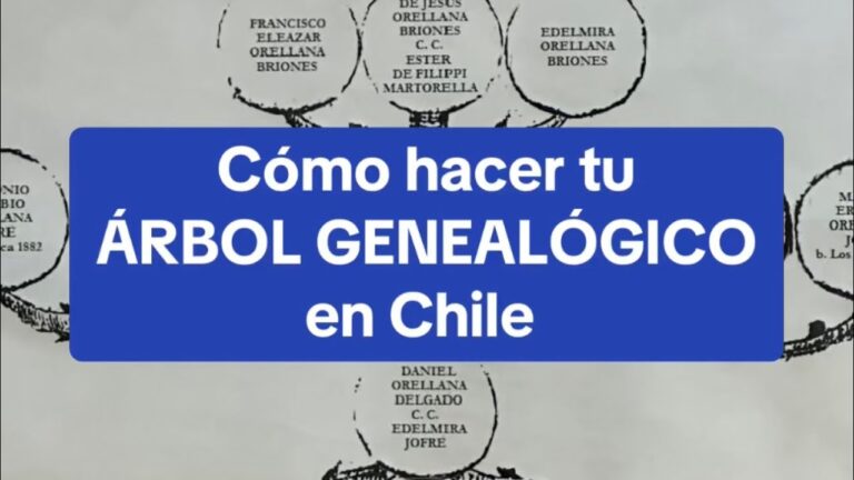 como saber quienes fueron mis antepasados en chile