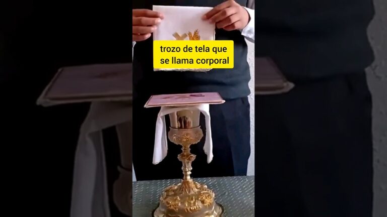 como se prepara el caliz para la misa
