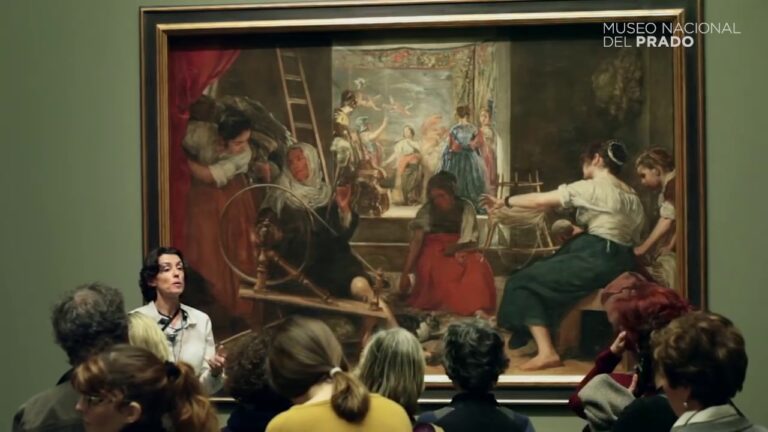 cuadro las hilanderas de velazquez para niños