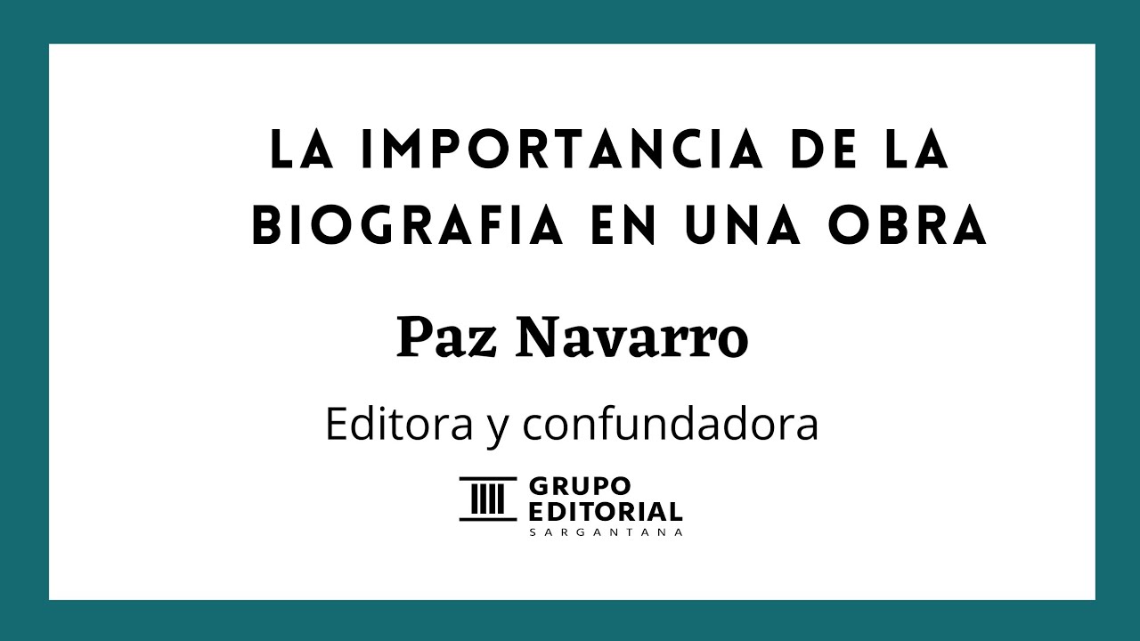 cual es la importancia de la biografia