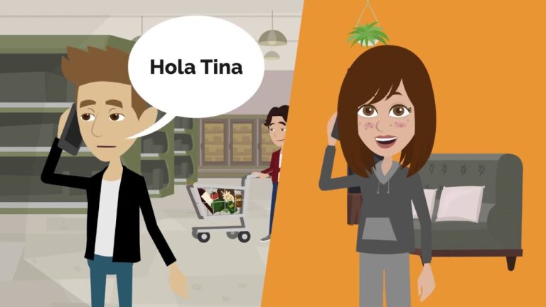 dialogo entre dos amigos que se encuentran