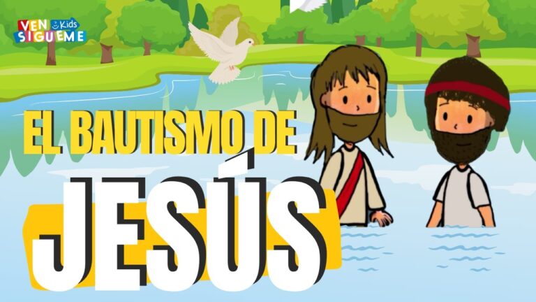 el bautismo de jesus para niños resumen