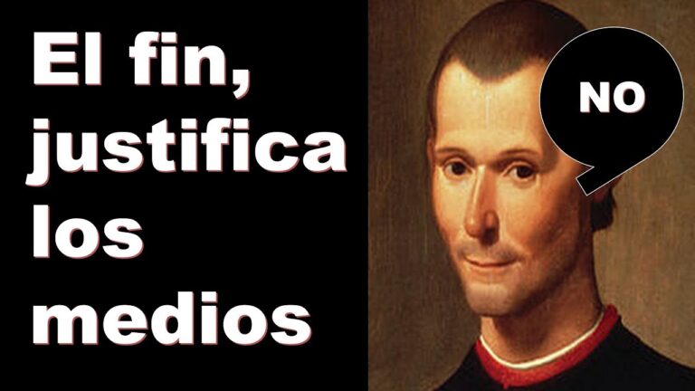 el fin justifica los medios de maquiavelo