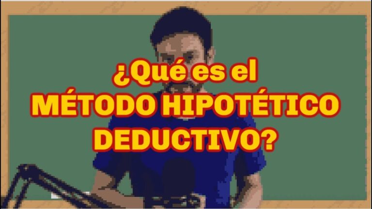 en que consiste el metodo hipotetico deductivo