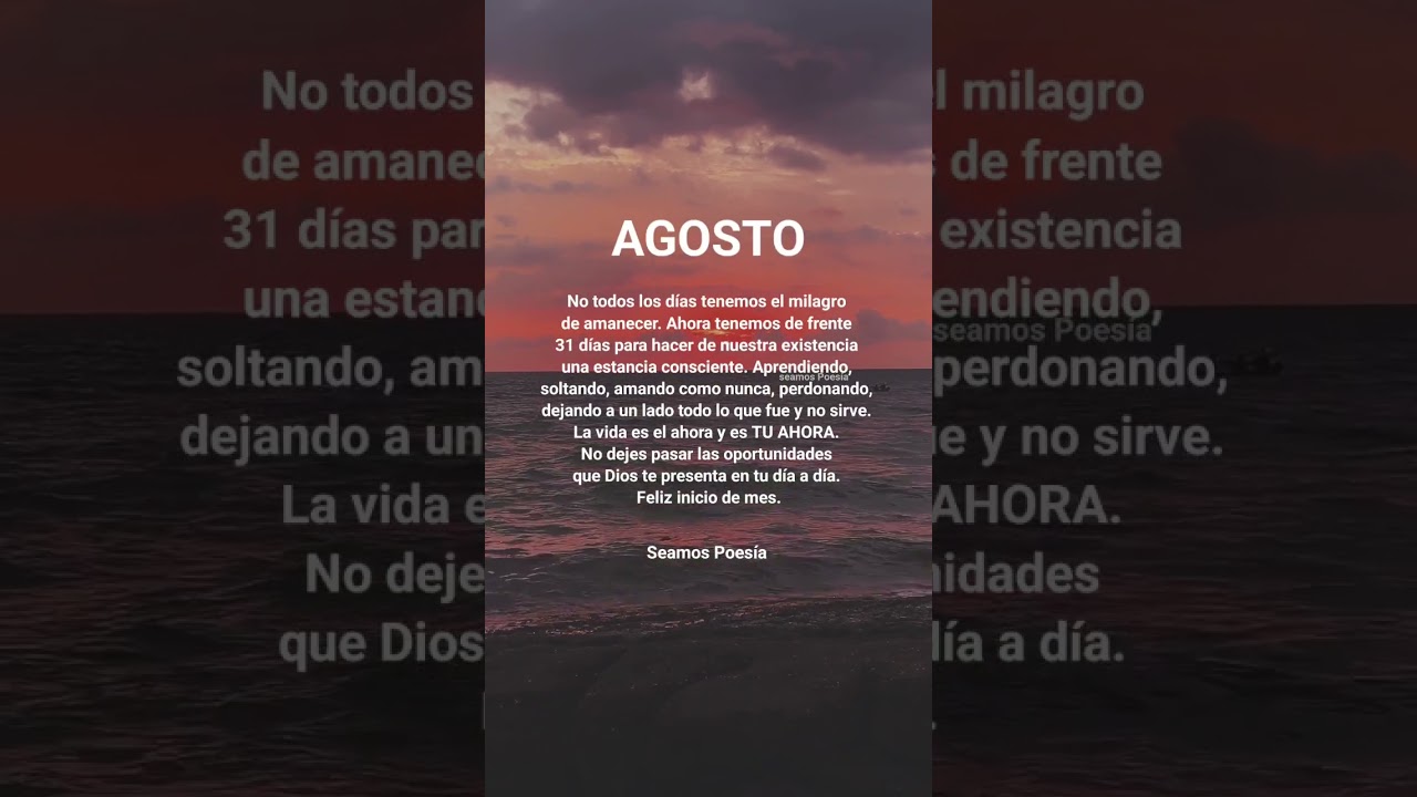 frases para despedir el mes de agosto