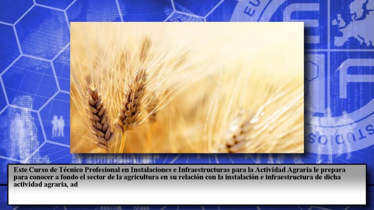instalaciones e infraestructuras para la actividad agraria