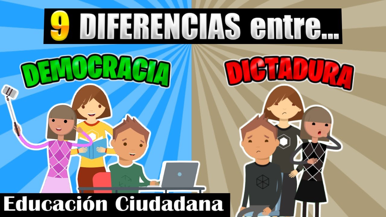 la diferencia entre la democracia y la dictadura