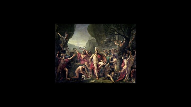 leónidas en las termópilas 1814 de de jacques louis david