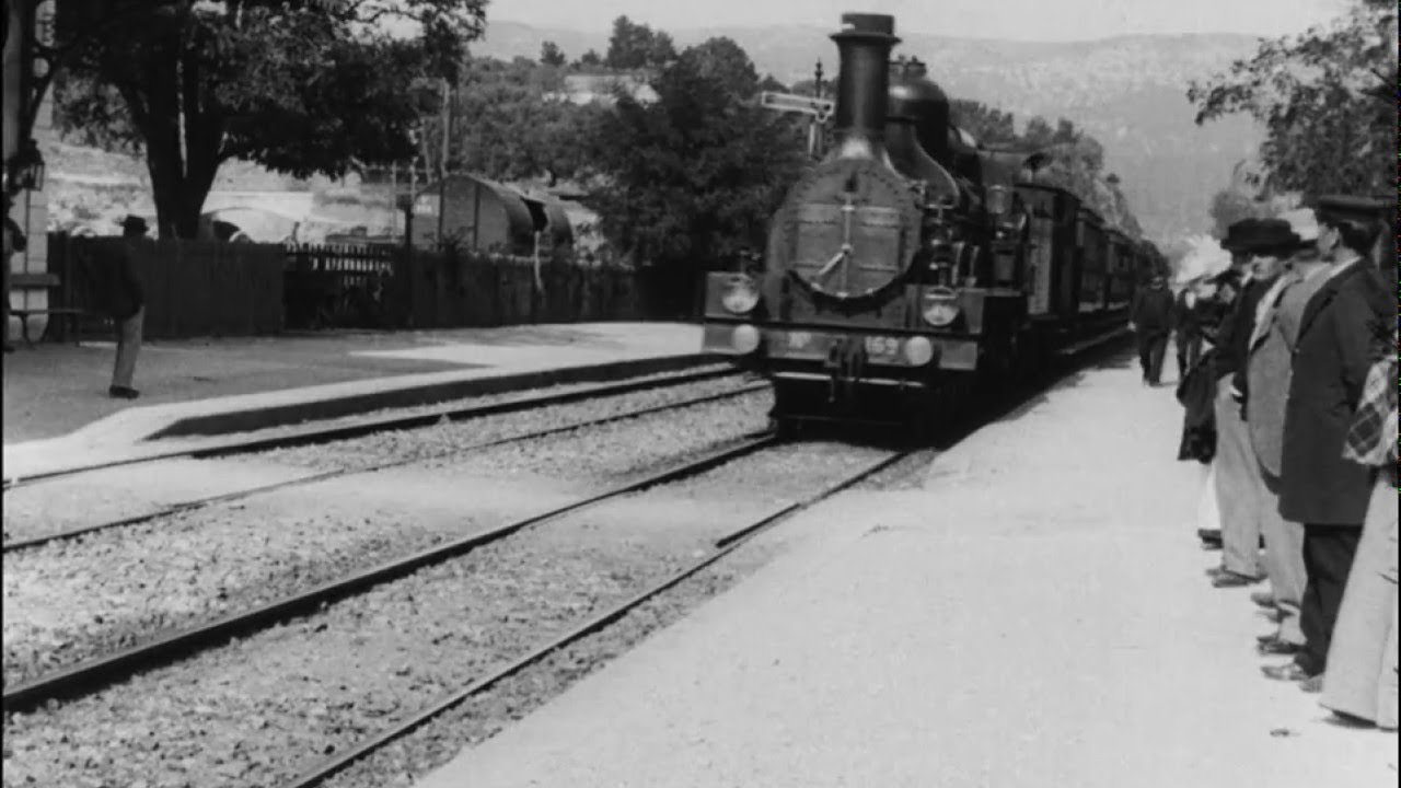 llegada de un tren a la estación de la ciotat