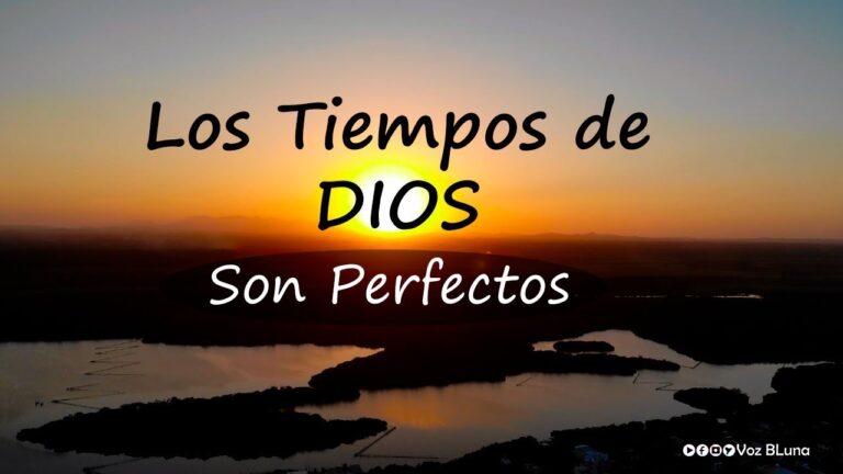 ni antes ni después los tiempos de dios son perfectos
