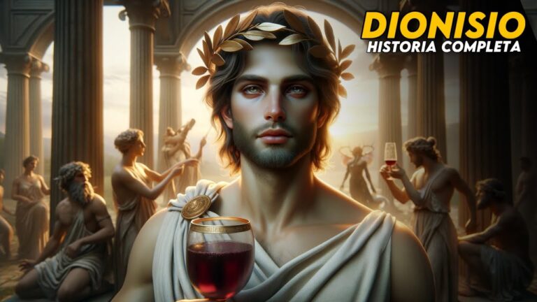 nombre del dios del vino en la mitologia griega