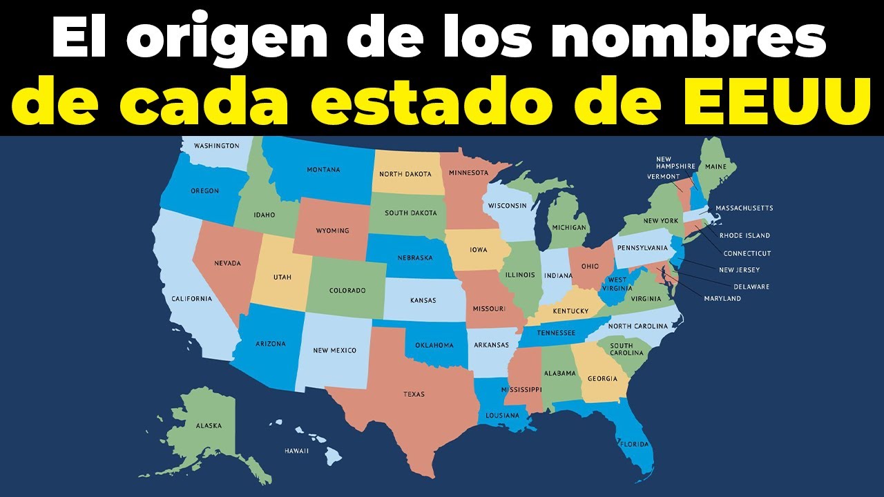nombres de los estados de la union americana