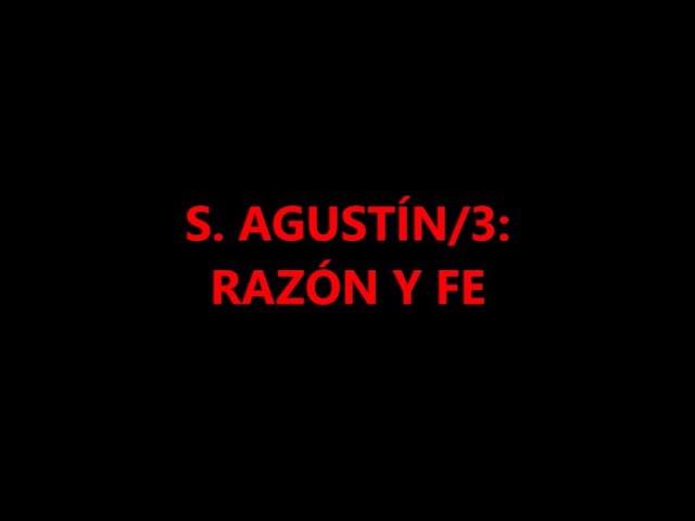 que es la fe segun san agustin