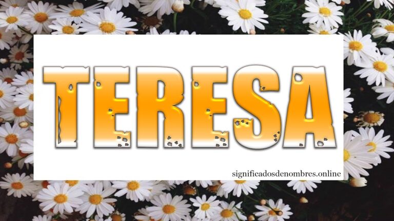 que significa el nombre de teresa de jesus