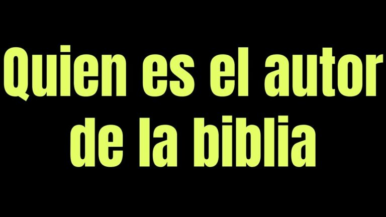 quien es el autor principal de la biblia