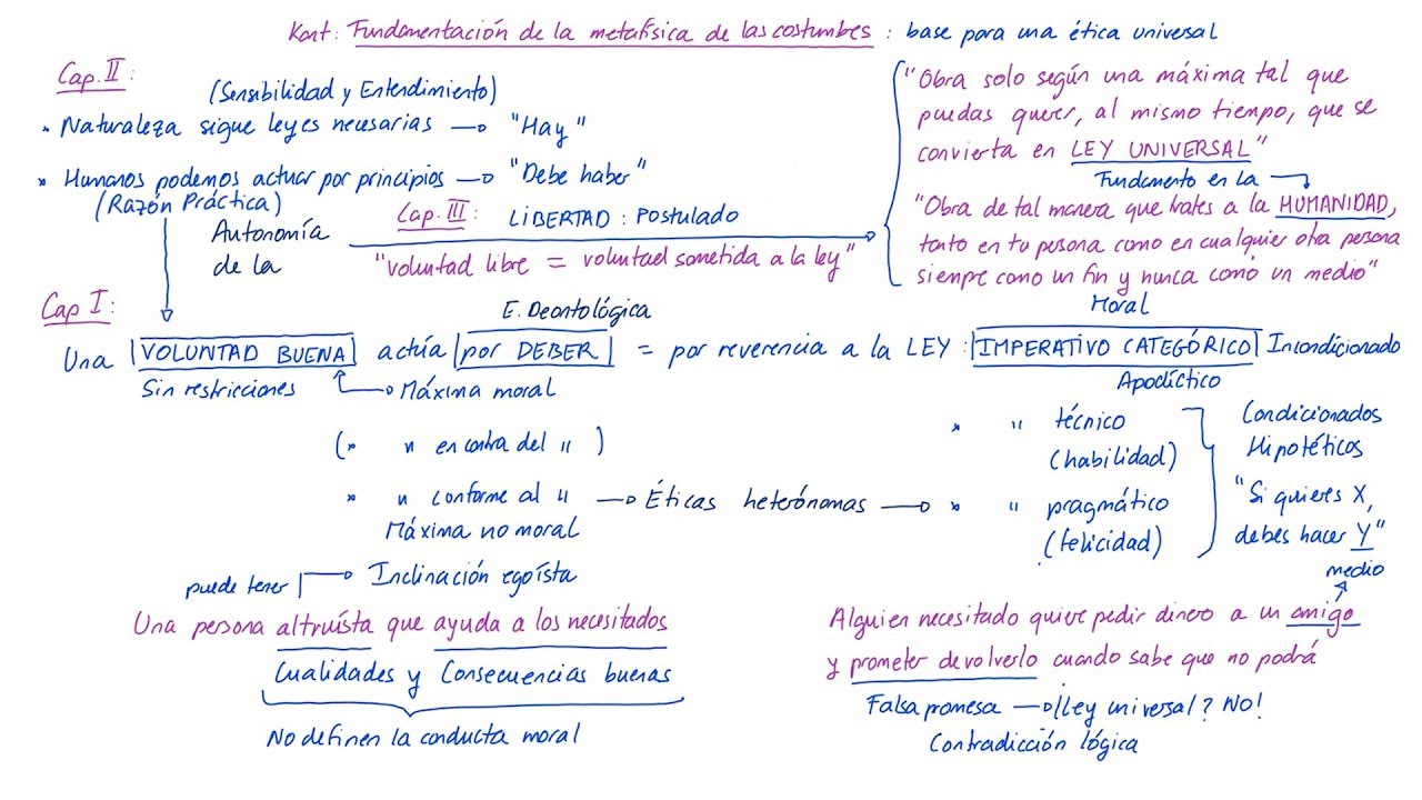 resumen fundamentacion de la metafisica de las costumbres