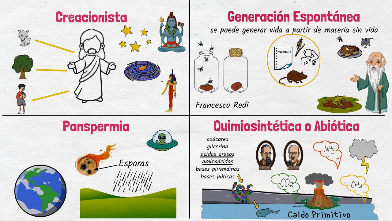 teorias del origen de la vida en biologia